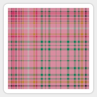 Graceful Dahlia Plaid Sticker